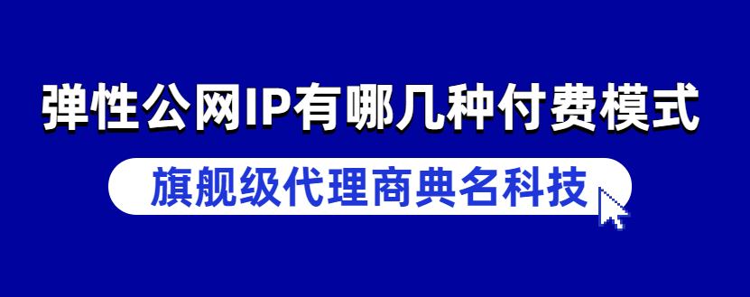 弹性公网IP有哪几种付费模式