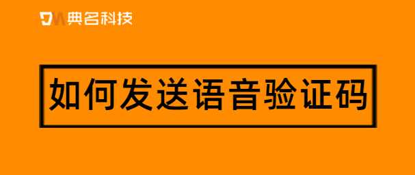 如何发送语音验证码