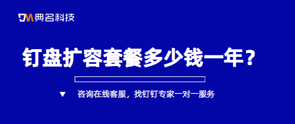 钉盘扩容套餐多少钱一年