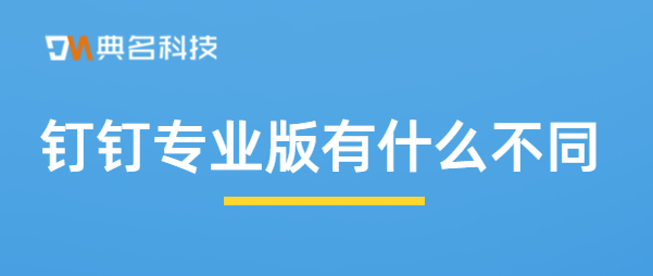 钉钉专业版有什么不同