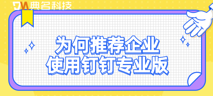 为何推荐企业使用钉钉专业版