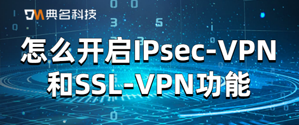 怎么开启IPsec-VPN和SSL-VPN功能