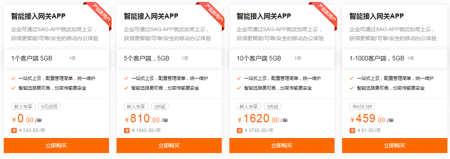 智能接入网关APP多少钱一年